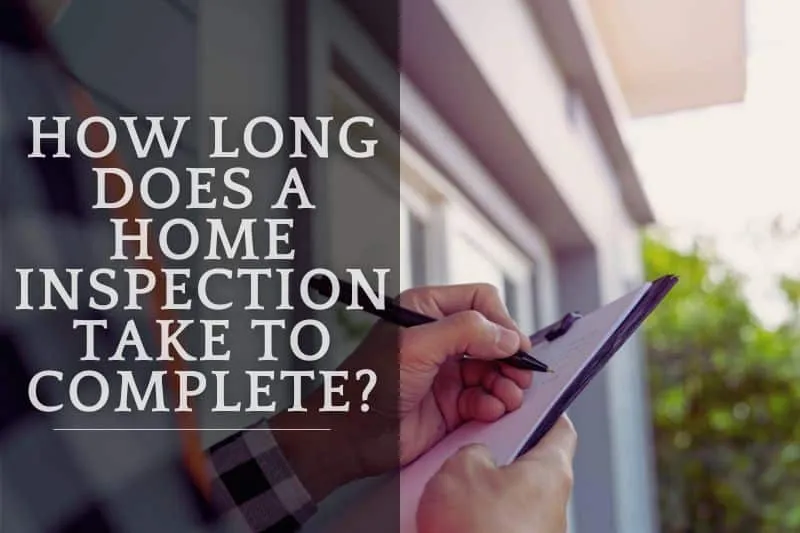 How long does a home inspection take? A qualified home inspector inspects a house.